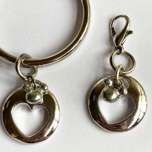 Vintage Disney Mickey Mouse Ears Keychain Clip On Charm Bundle Set - Picture 8 of 10